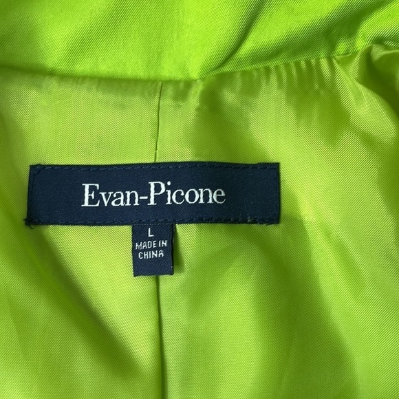 Even Picone Women’s Spring Lime Button Up Jacket, size Large - Picture 4 of 12